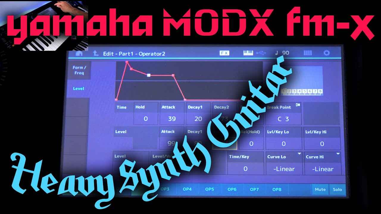 FMX Heavy Guitar Synth Sound from Scratch Yamaha MODX/Montage! YouTube