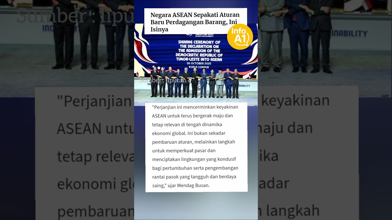 negara Asean sepakati aturan baru perdagangan 