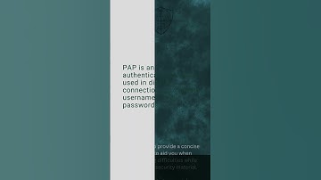 Password Authentication Protocol, PAP, Cybersecurity Mini Dictionary #shorts