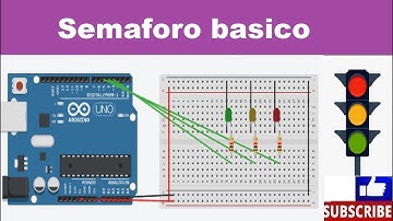 Curso Arduino  Parte 7  semaforo basico en arduino