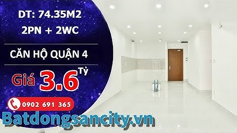 Bán căn hộ The Gold View Quận 4, diện tích 74m2 thiết kế 2 phòng ngủ 2wc, full tiện ích
