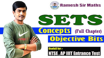 Sets | All Concepts & Objective Bits | Useful to Polycet/NTSE/APIIIT/APRJC/10th Class | Ramesh Sir
