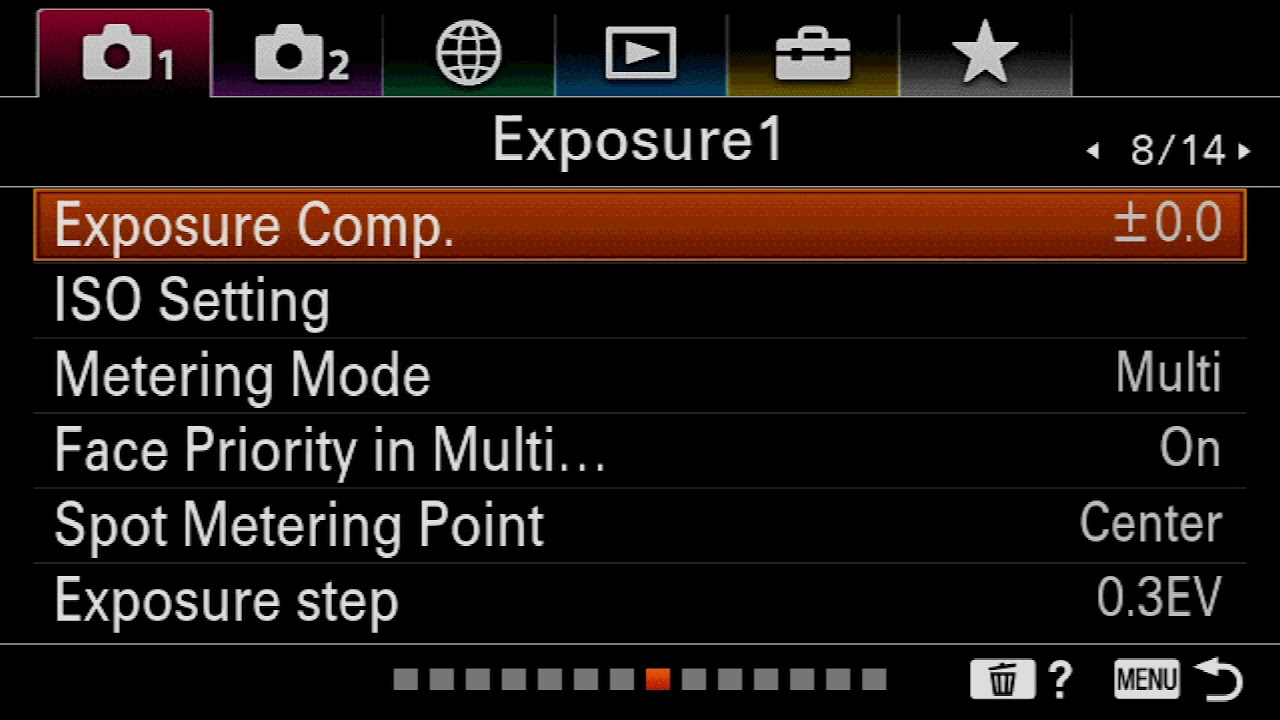 Sony A6400 Menu Settings for Shooting Sports FW 1.0 (NO SOUND 