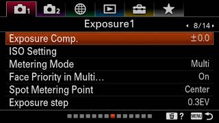 Sony A6400 Menu Settings for Shooting Sports FW 1.0 (NO SOUND)