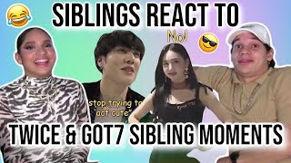 Siblings react to TWICE and GOT7 being siblings| REACTION 😂😎