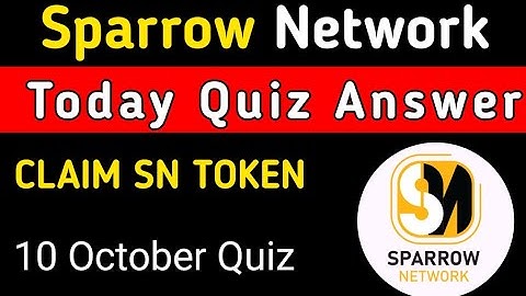 Sparrow Network Today Quiz Answer|sparrow Network New Update|sparrow Network kyc 