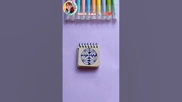 Mini zentangle easy pattern 🤔🙃 how to draw zentangle #zentangle #dessin #ytshorts