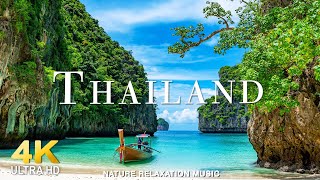 FLYING OVER THAILAND 4K Video - Beautiful Nature Scenery with Relaxing Music | 4K VIDEO ULTRA HD