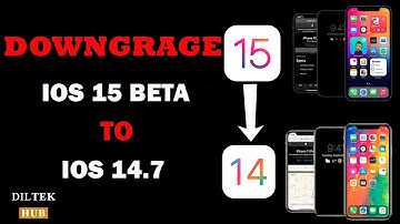 How to Downgrade from iOS 15 beta to iOS 14 | delete iOS 15 beta without loosing data | DILTEK HUB