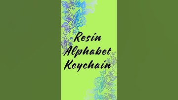 "Customize Your Keys with Our Resin Alphabet Keychains!"