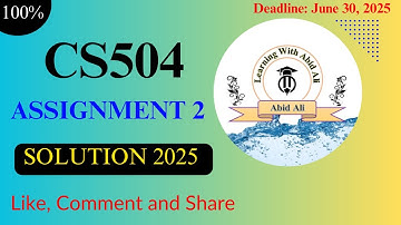 CS504 Assignment 2 solution 2025