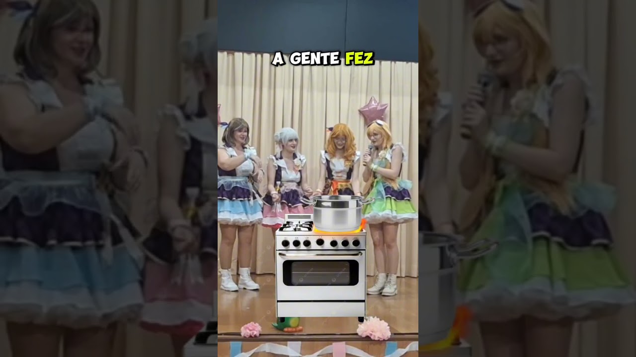 Então a estrela acende o fogão... #cosplay #lovelive #show #idol #kaigaiidol