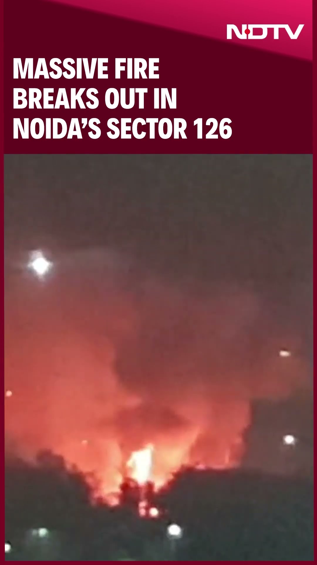Noida Fire | Massive Fire Breaks Out In Noida | Fire Near Noida Expressway