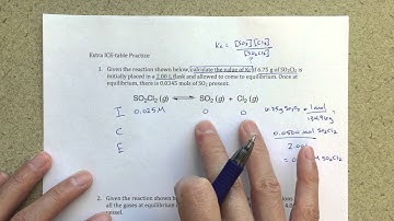 General Chemistry III - Extra ICE-Table Practice 1 of 2
