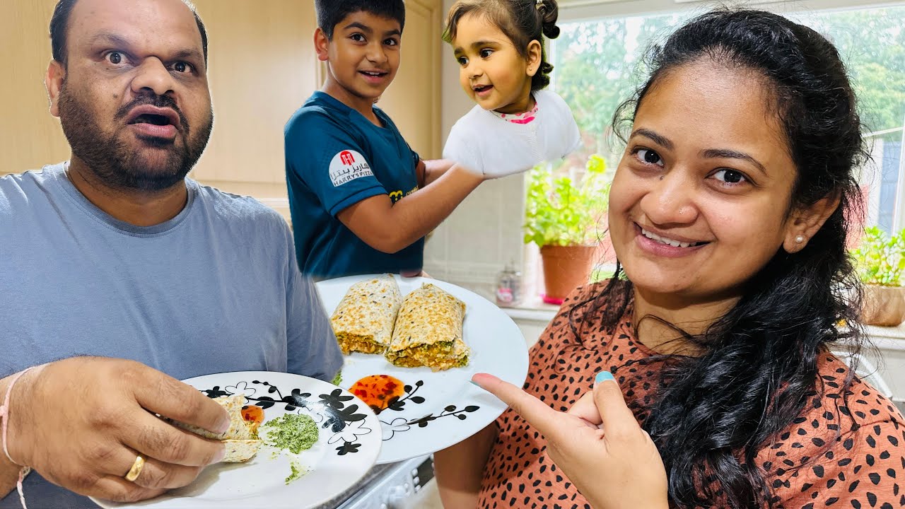 How we made panner wrap at home with quick way! Aur £10 ke mini chopper ka review diya