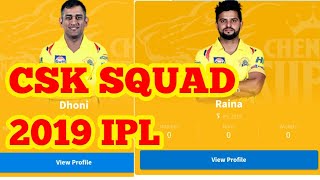 Chennai super kings 2019 -Vivo IPL 2019 - Full Squad Expected playing 11 - Full review screenshot 4