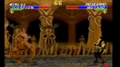 Ultimate Mortal Kombat 3 On SEGA Mega Drive (Genesis) Part 2 (Scorpion playthrough)