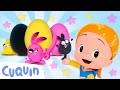Aprenda sobre os animais da fazenda com os ovos surpresa de Cuquin! 🐏 Desenhos animados para bebês