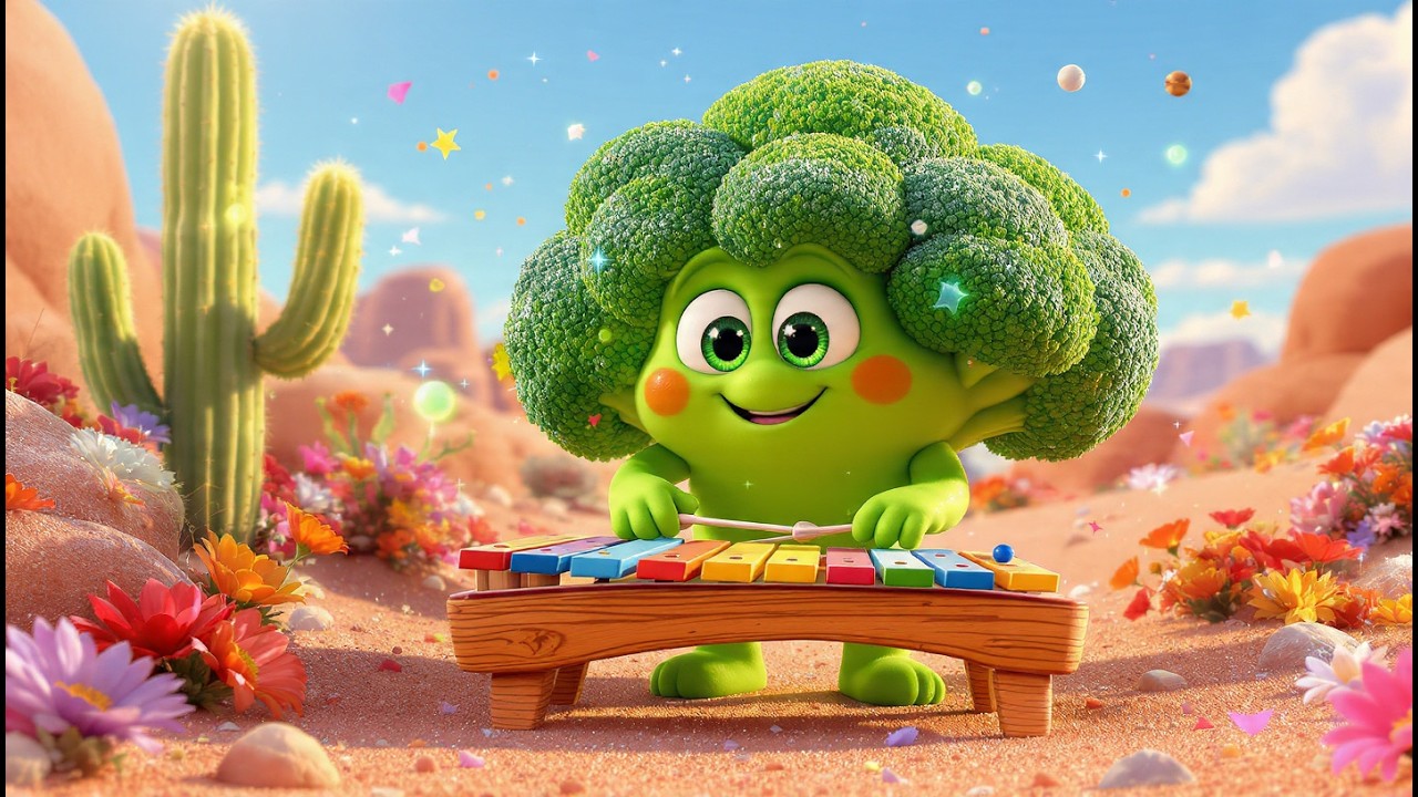 Desert Colors World 🏜️🥦 Learn Colors with Xylo Brocco