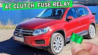 VW TIGUAN AC Compressor Clutch Air Conditioner Clutch Fuse Relay Location Replacement 2008 2009 2010