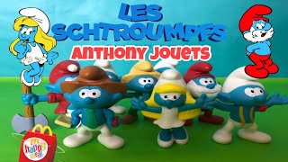 Figurine McDonald's Schtroumpf Costaud 2018 - Collection Happy Meal - Occasion