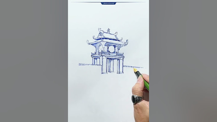 Vẽ văn miếu quốc tử giám đơn giản năm 2024