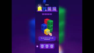 Cube Tap Sort Level 02 Game 