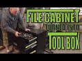 Filing Cabinet converted to Tool Box Rolling Chest