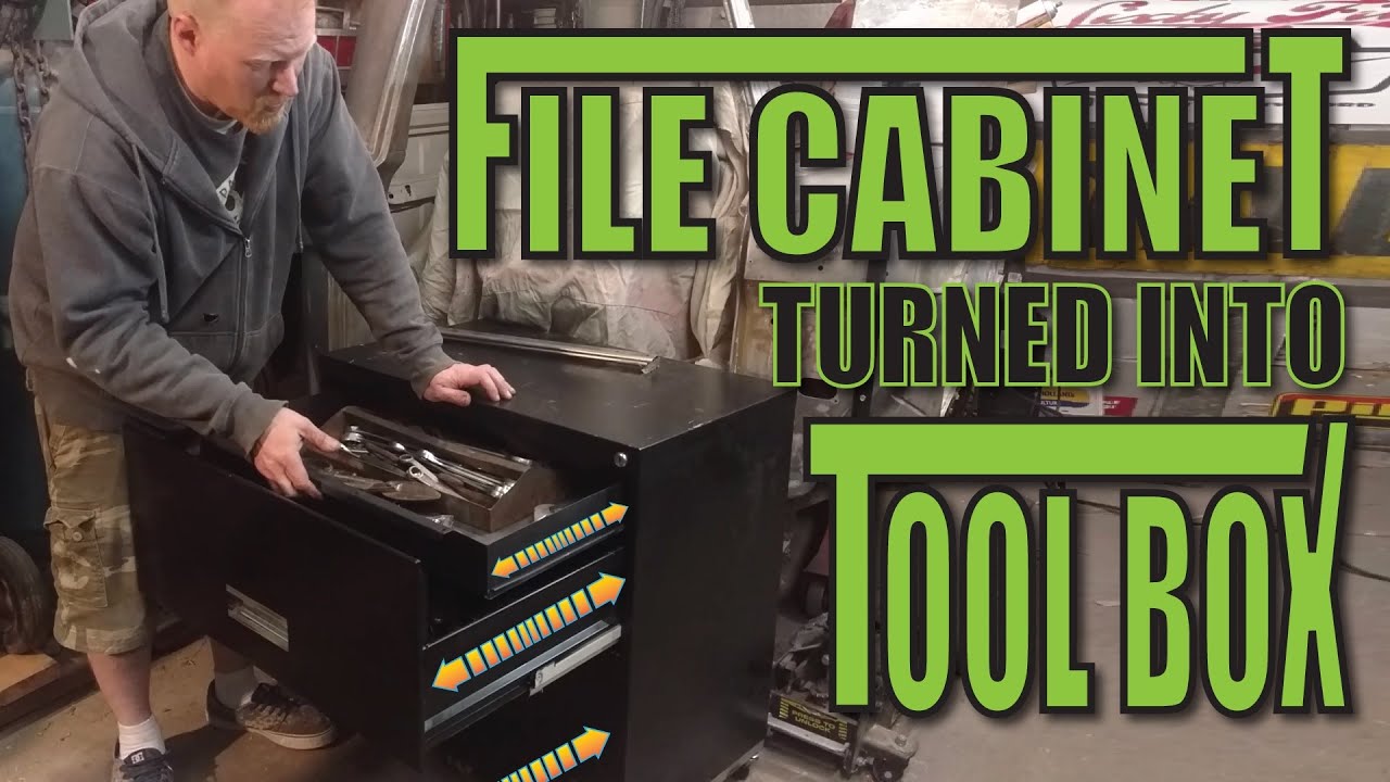 Filing Cabinet Converted To Tool Box Rolling Chest Youtube