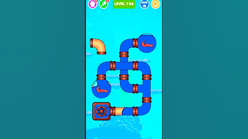 Save The Fish  / pull the pin / puzzle logic level 136  #savethefish #gaming #funny #drawing #shorts