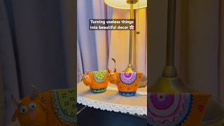 Not trash anymore… now it’s art 🎨 #easycrafts #wastematerialcraft #clay #craft #art #handmade