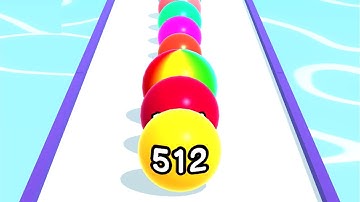 Ball Run 2048 - All Levels Gameplay Android, iOS ( Levels 1160 )
