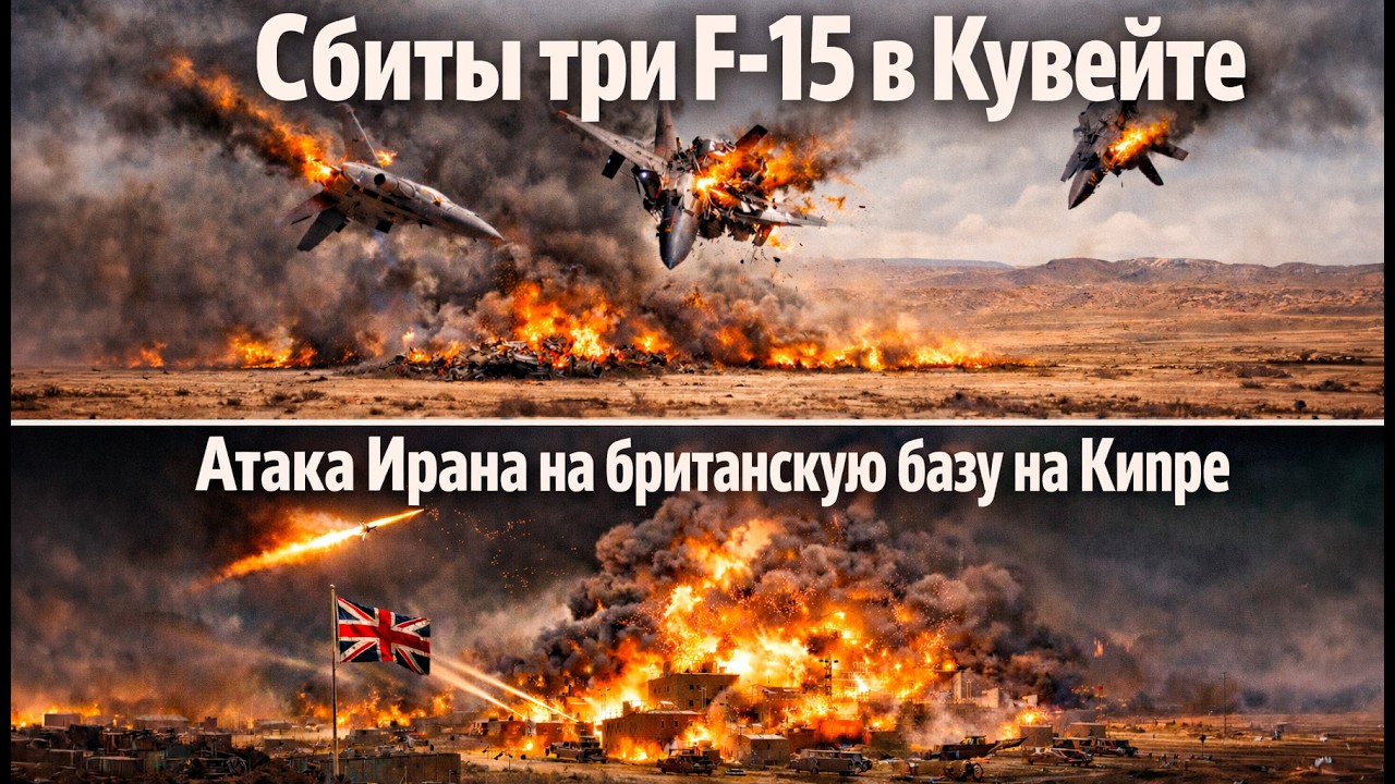 Сбиты 3 истребителя в Кувейте! Атака базы на Кипре!