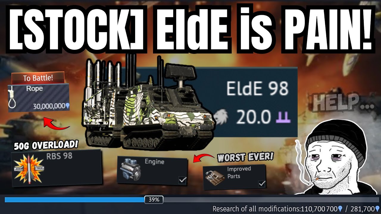 Самый БОЛЕЗНЕННЫЙ [STOCK] гринд для EldE 98! ☠️ (Это хуже, чем ПЛОХО) | ОН НЕ МОЖЕТ ЕДВАТЬ