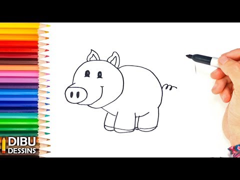 Comment dessiner un Petit Cochon étape par étape