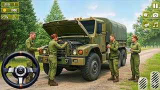 新作アーミートラック運転3Dゲームプレイ | アーミートラック貨物シミュレーター2025 | Androidゲームプレイ screenshot 4