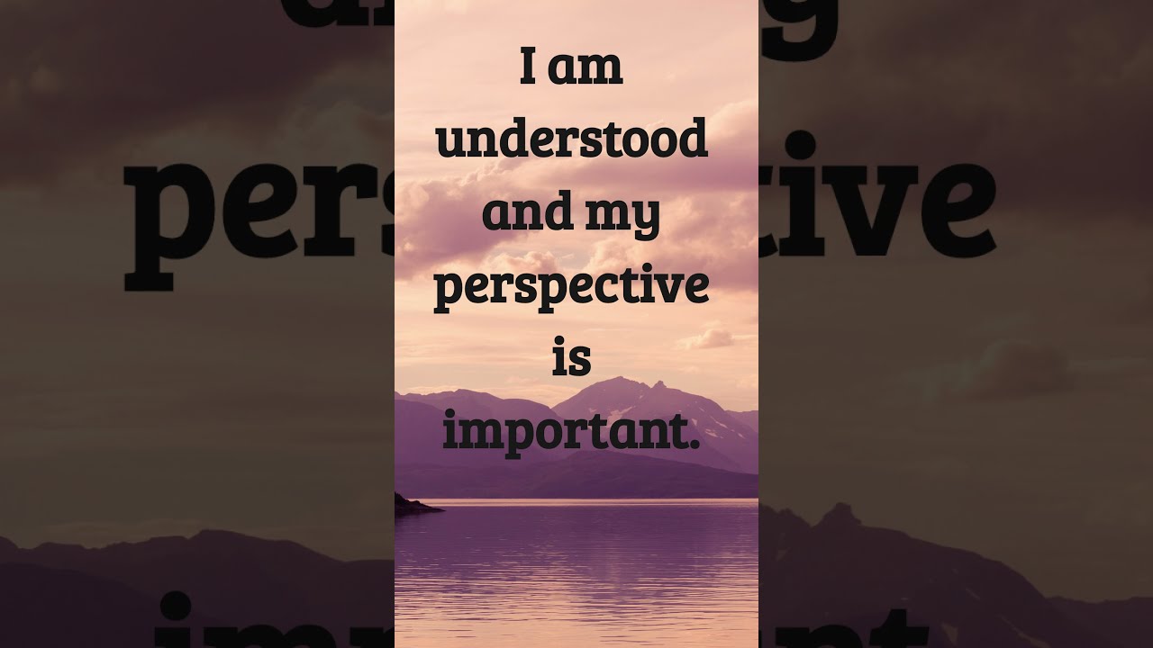 I Am Understood Daily Affirmation YouTube I Am Understood Daily Affirmation YouTube