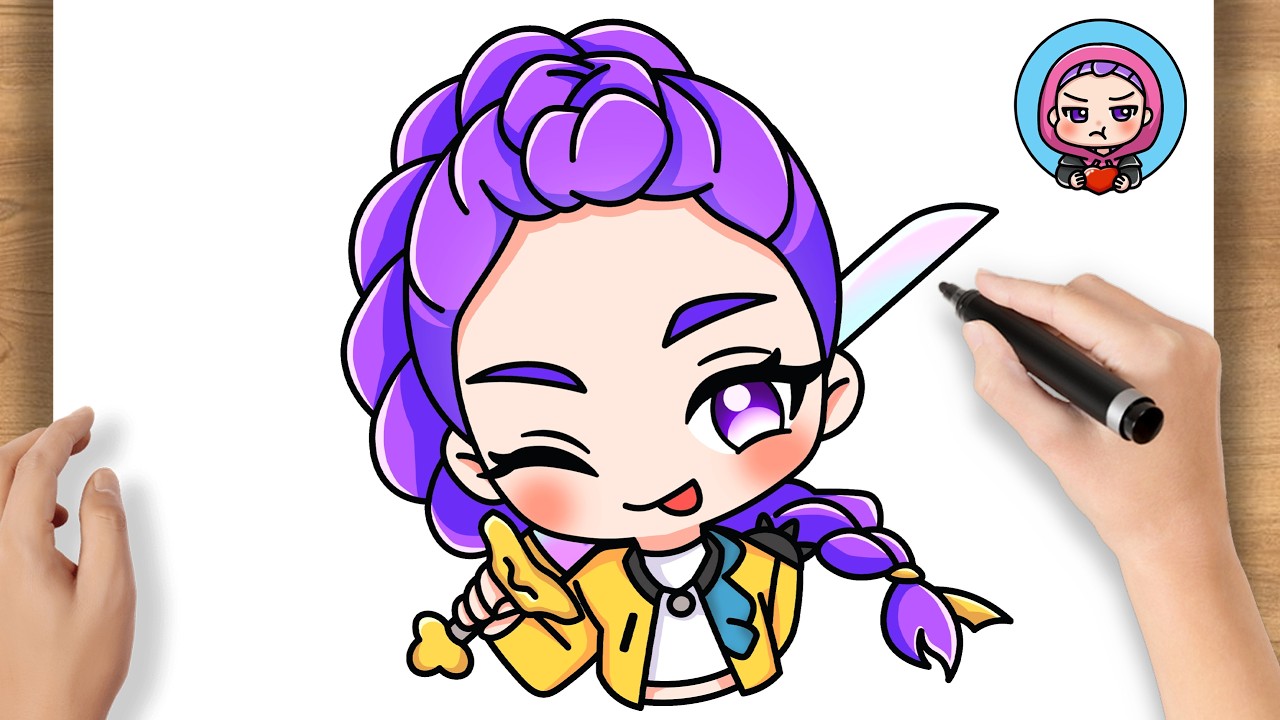 How to Draw Rumi From Kpop Demon Hunters | Step by Step - YouTube