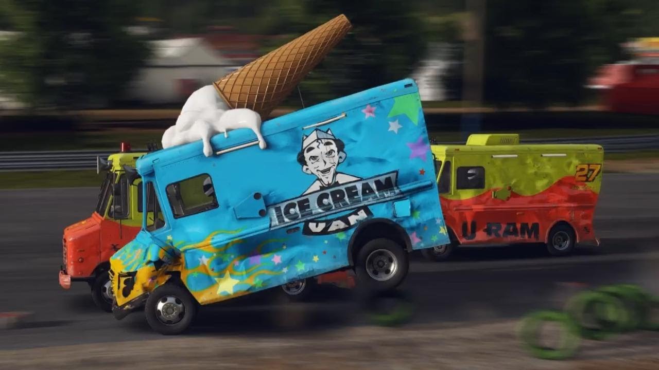 Wreckfest box truck Racing n replay n wrecking - YouTube