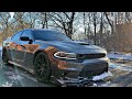 Dodge charger rt pov drive on icy roads