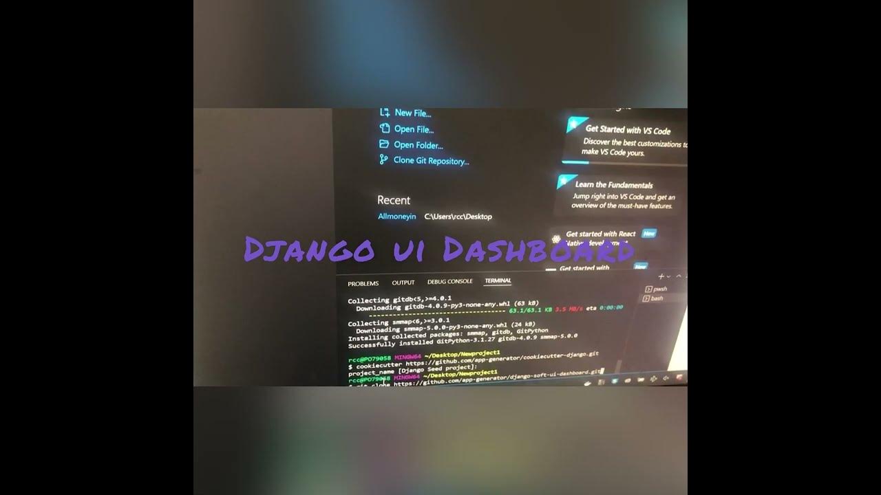 Django UI Dashboard #django #python #softwareengineer - YouTube