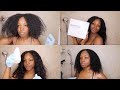 Wash Day Routine Using Olaplex 1 &amp; 2 on Heat Trained Natural Hair | Straight/CURLY Natural