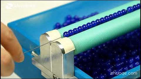 round beads threading machine
