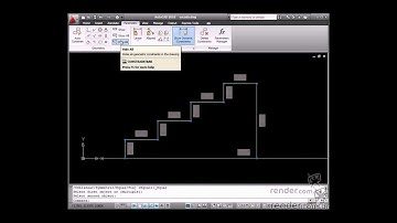 Parameterizing a staircase drawing view in AutoCAD - M5A2
