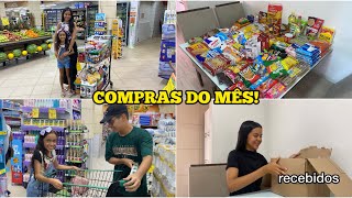 COMPRAS DO MÊS, MORANDO SOZINHA COM A FILHA! 👩‍👧💗 | Mãe Aos 13