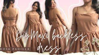 DIY | Maxi backless dress