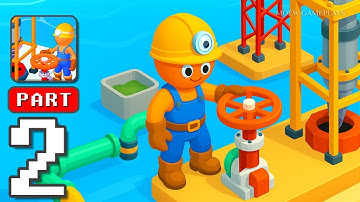 Oil Drill Company - Gameplay Walkthrough Part 2 - Fuel Rush Drilling Crew (iOS, Android)