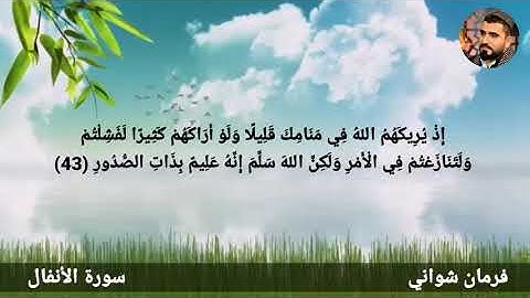 سورة الأنفال فرمان شواني