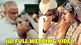 Emotional Sad Rukhsati of Saboor Aly | HD Official Wedding Video of Saboor & Ali Anasari