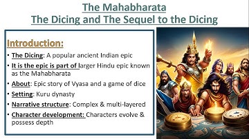 The Dicing & The Sequel to Dicing by Vyasa | English Literature Notes, Summary, and Analysis